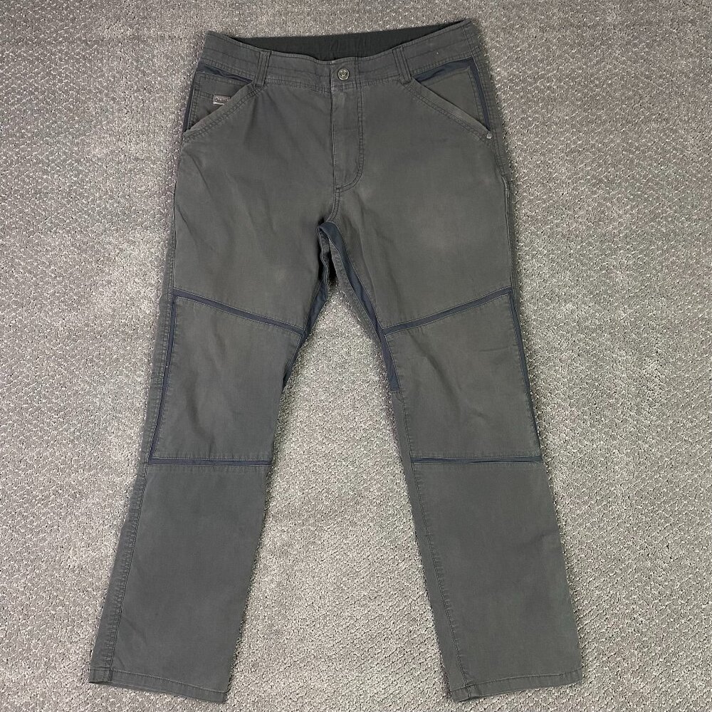 Kuhl Free Radikl Pants Men's 34 x 30 Measures 35 x 29 Gray Hiking Outdoors